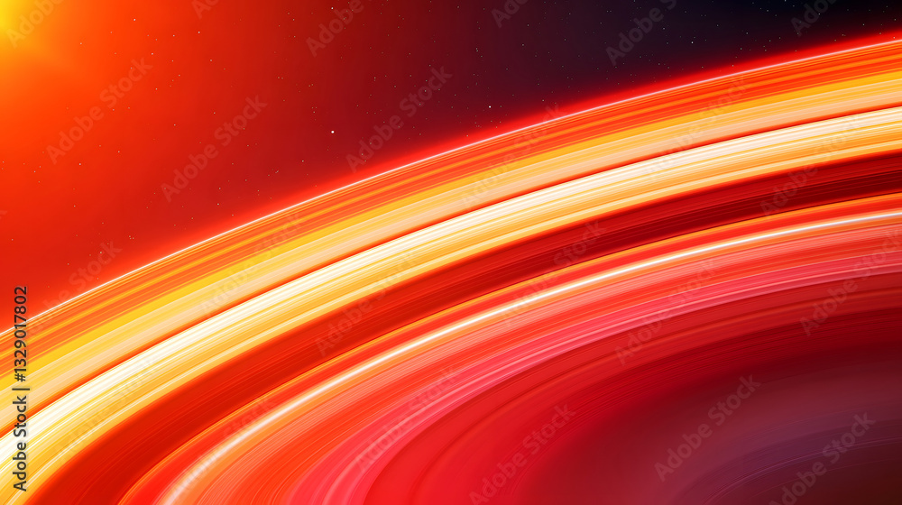 Wall mural 3d abstract rendering of the beautiful universe in outer space, kv main vision annual meeting backgr