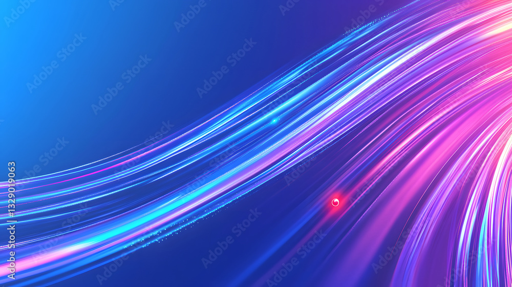 Poster modern abstract high-speed light motion effect, abstract kv main visual business ppt background