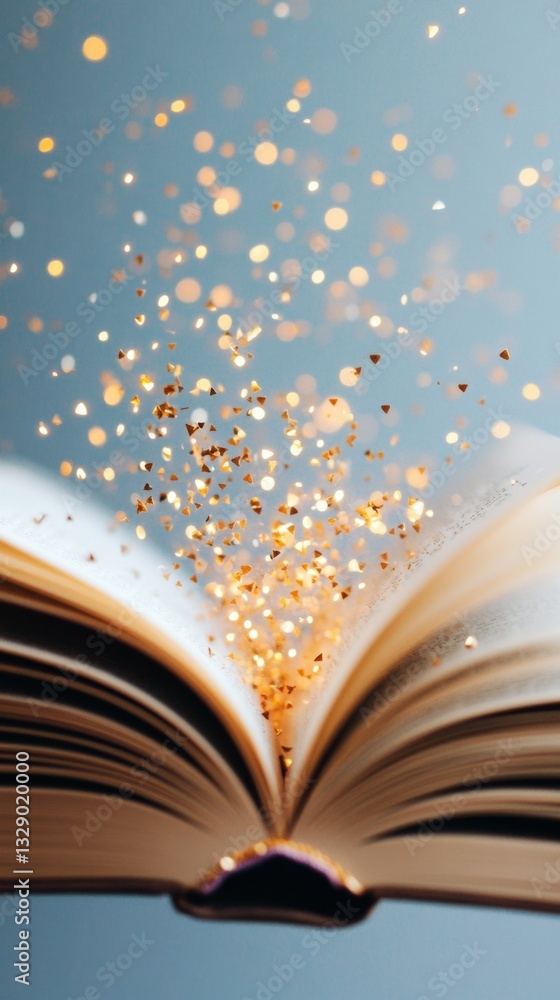 Aufkleber Magical Learning Unleashed Immersive Knowledge Visualization with Luminescent Digital Storytelling - Transformative Educational Content for Creative Minds