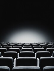 Immersive Cinema Experience Minimalist Movie Theater Atmosphere with Dramatic Lighting - Cinematic Brand Storytelling for Digital Content Creators
