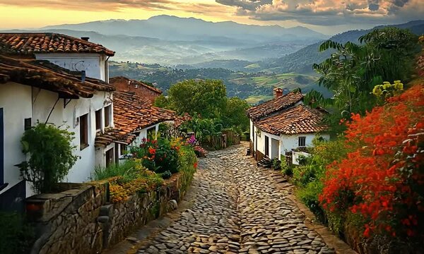 ouro preto minas gerais brazilian landscape video