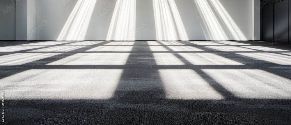 Aufkleber Minimalist Corporate Innovation High-Performance Gray Carpet Workspace with Dynamic Light Architecture - Future-Ready Design Inspiration