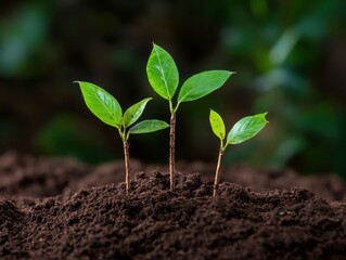 Fototapeta premium Earth Day Eco-Evolution Sustainable Growth and Carbon-Neutral Regeneration for Climate-Conscious Brand Storytelling in Green Design