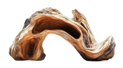 Unique driftwood sculpture showcasing natural form