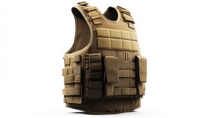 This ballistic vest is designed for modern military applications, featuring modular components and durable materials for optimal protection in tactical situations.
