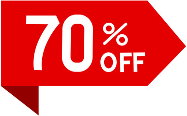 70% off sale badge sticker
