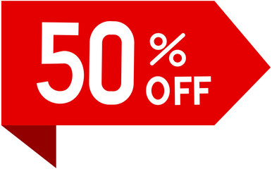 50% off sale badge sticker
