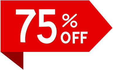 75% off sale badge sticker
