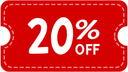 Discount coupon 20% off
