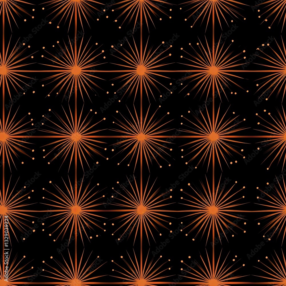Poster radiant starburst light beam seamless pattern soft transition design for textiles and branding