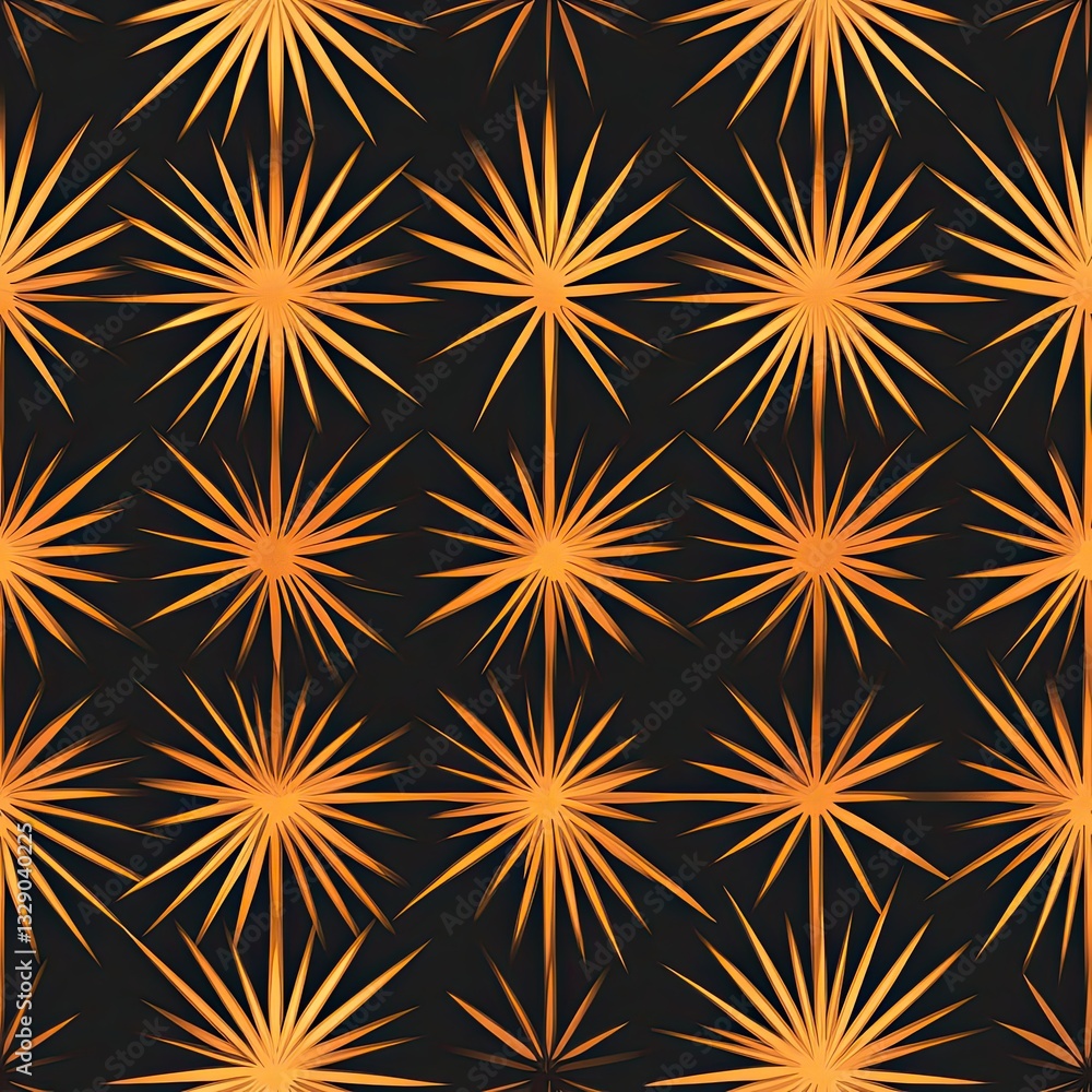 Poster high contrast starburst seamless pattern sharp rays design for fashion web and print