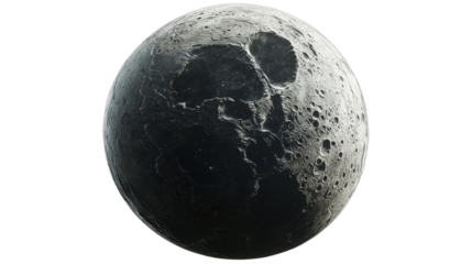 Exploring the surface of a distant moon in space