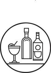 bottle and glass