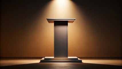 Podium Silhouette - Minimalist Award Ceremony