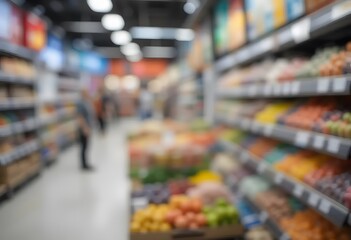 Blurry super market background
