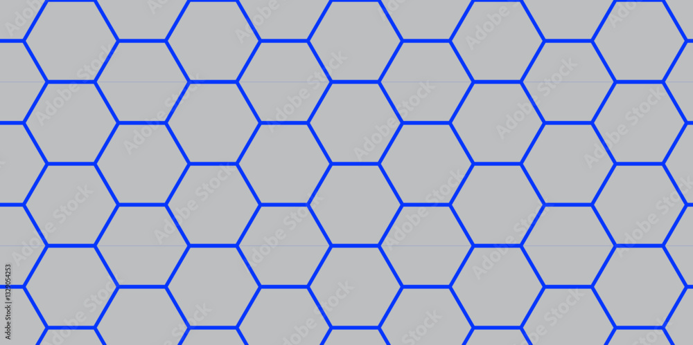 Aufkleber modern hexagonal grid with colourful outlines. futuristic colourful honeycomb pattern on light backg