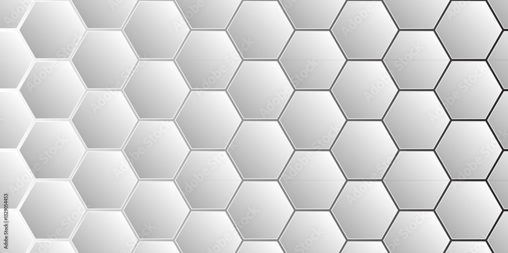Aufkleber minimalist hexagonal texture with gradient effect. stylish honeycomb design for digital art. hexagon