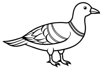 bird line art silhouette vector illustration