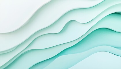 A soft blue and mint gradient. Featuring soft blue merging into mint green. Emphasizing calm and freshness. Ideal for nature and wellness visuals
