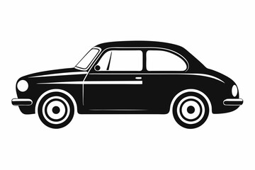 car line art silhouette vector illustration