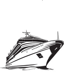 Obraz premium yacht on the white background