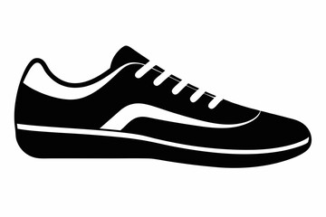 shoe icon line art silhouette vector illustration
