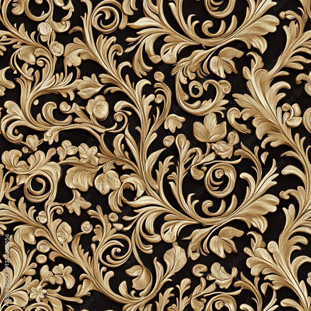 Poster elegant victorian scrollwork filigree design intricate patterns for vintage projects