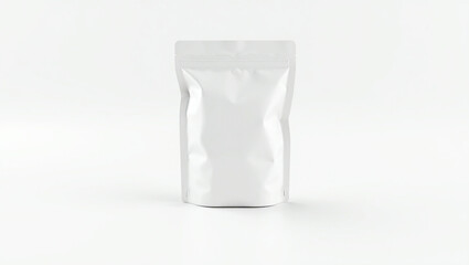 Minimalist White Stand-Up Pouch