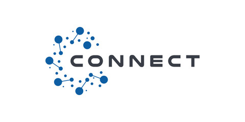 Abstract connect logo icon design for technology