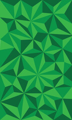 Abstract green low poly triangle pattern wallpaper