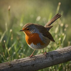 Fototapeta premium robin on a branch