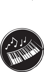 piano keys vector