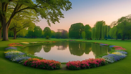 Peaceful sweeping landscapes in a lovely park setting
