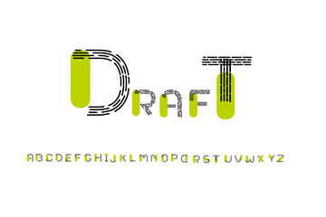 alphabet  fonts set, Typography  logo creative font.  vector illustration