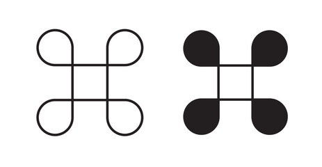 Command line icon vector set.
