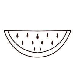 isolated watermelon vector illustration