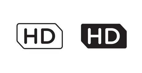 High definition line icon vector set.