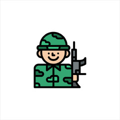 military soldier saluting