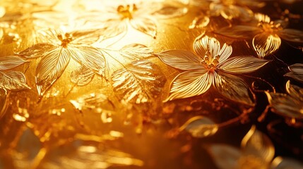 Golden Floral Pattern