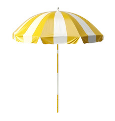Obraz premium beach umbrella . yellow and white color