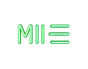 Neon font letter M