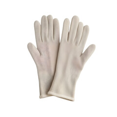 Obraz premium White Gloves Isolated On Transparent Background