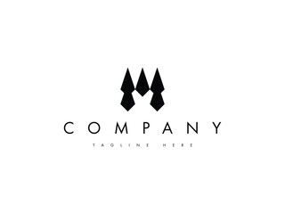Fototapeta premium creative modern letter M monogram logo design