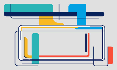 minimalist flat board modern design vector graphic illustration
