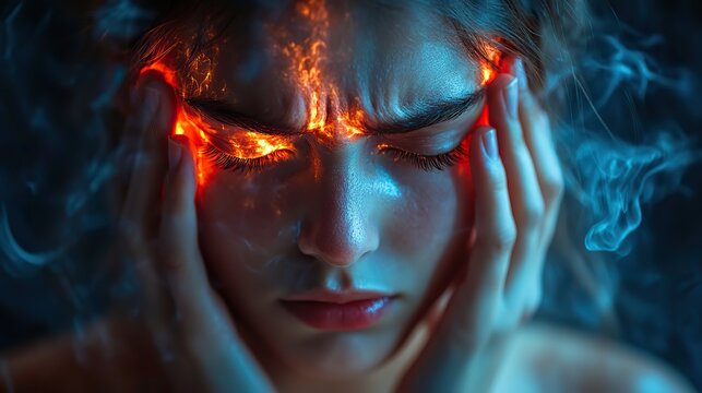 Exploding head syndrome causes nighttime stress, migraines, burning thoughts, overwhelming information, and potential dementia risks.