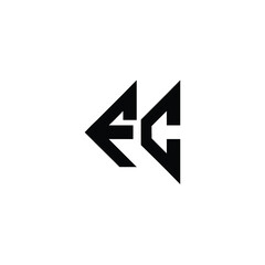 FC monogram logo design letter text name symbol monochrome logotype alphabet character simple logo