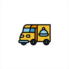 yellow truck icon