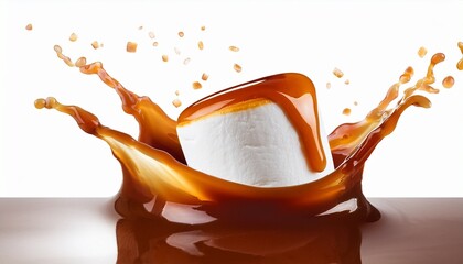 milk splash isolated on white