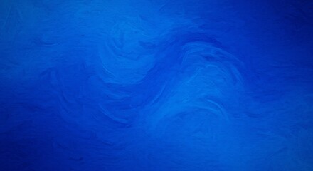 Abstract Blue Swirls Softly Illuminated. AI Generated
