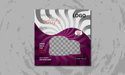 Food social media post For Business